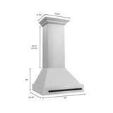 ZLINE 30" Autograph Edition Wall Mount Range Hood (8654STZ-30-MB)