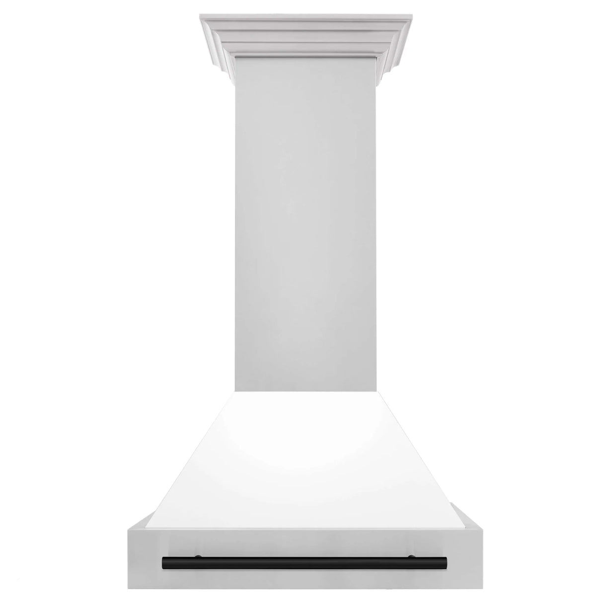 ZLINE 30" Autograph Edition Stainless Steel Range Hood with White Matte Shell and Handle