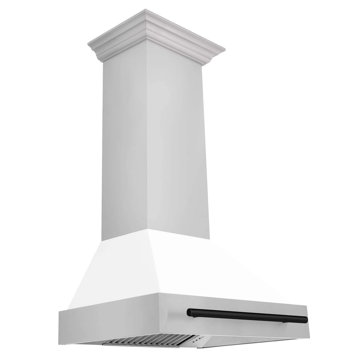 ZLINE 30" Autograph Edition Stainless Steel Range Hood with White Matte Shell and Handle