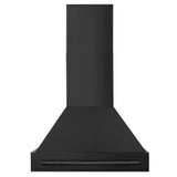 ZLINE 30" Black Stainless Steel Range Hood with Black Stainless Steel Handle