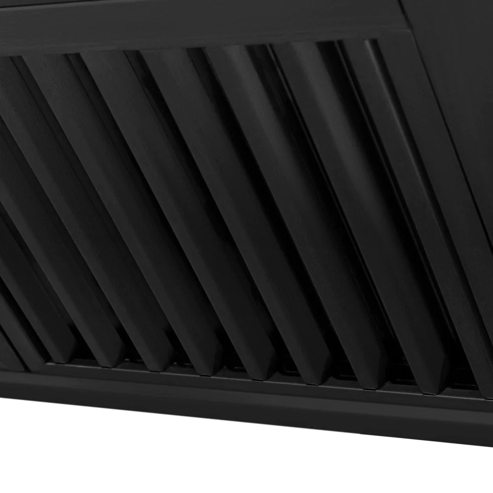 ZLINE 30" Black Stainless Steel Range Hood with Black Stainless Steel Handle