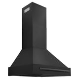 ZLINE 30" Black Stainless Steel Range Hood with Black Stainless Steel Handle