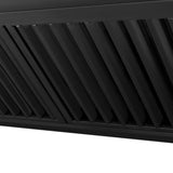 ZLINE 30" Black Stainless Steel Range Hood with Handle