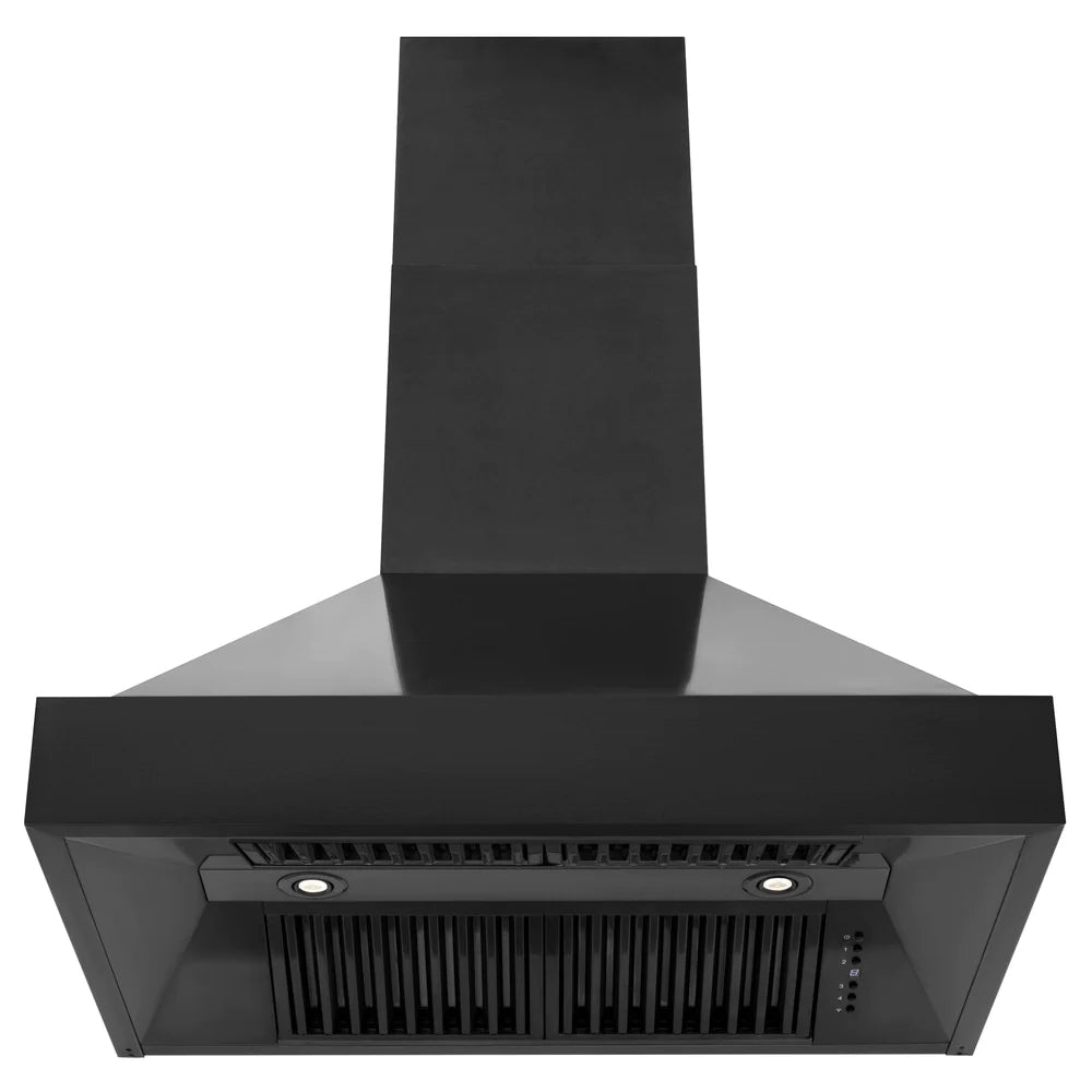 ZLINE 30" Convertible Vent Black Stainless Steel Wall Mount Range Hood