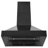 ZLINE 30" Convertible Vent Black Stainless Steel Wall Mount Range Hood