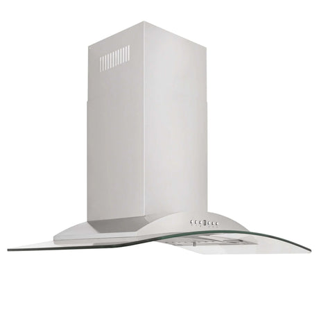 ZLINE 30" Convertible Vent Convertible Vent Wall Mount Range Hood in Stainless Steel & Glass