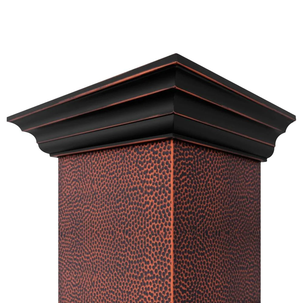 ZLINE 30" Designer Series Convertible Vent Wall Mount Range Hood in Hand Hammered Copper