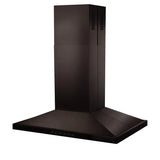 ZLINE 30" Convertible Vent Island Mount Range Hood in Black Stainless Steel