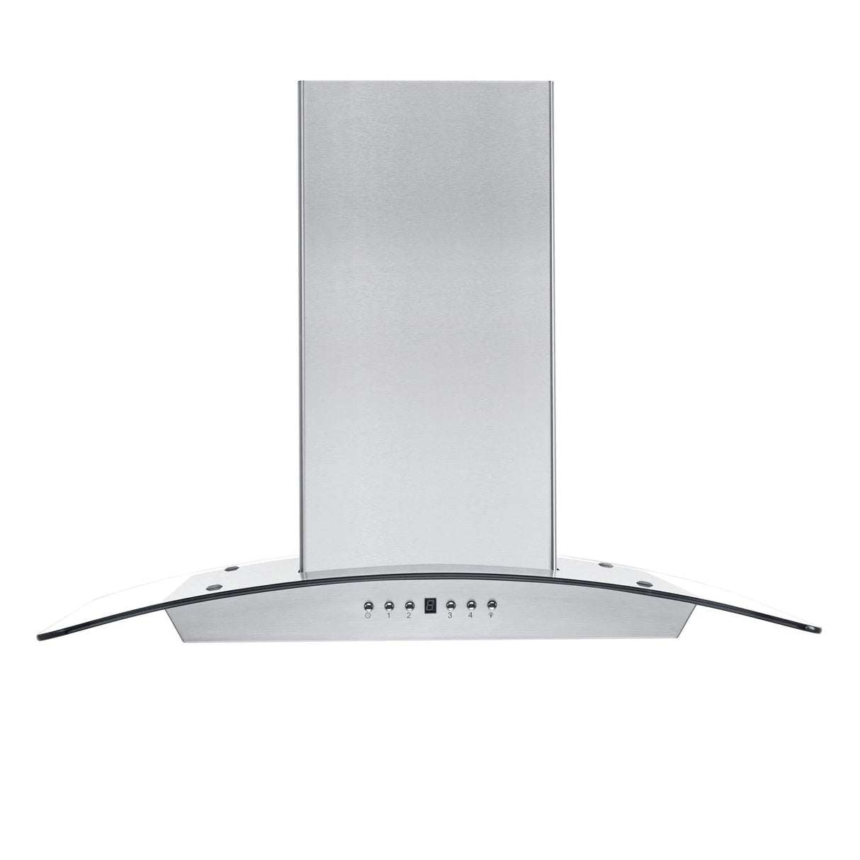 ZLINE 30" Convertible Vent Wall Mount Range Hood in Stainless Steel & Glass with Crown Molding