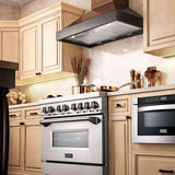 ZLINE 30" Convertible Vent Wooden Wall Mount Range Hood