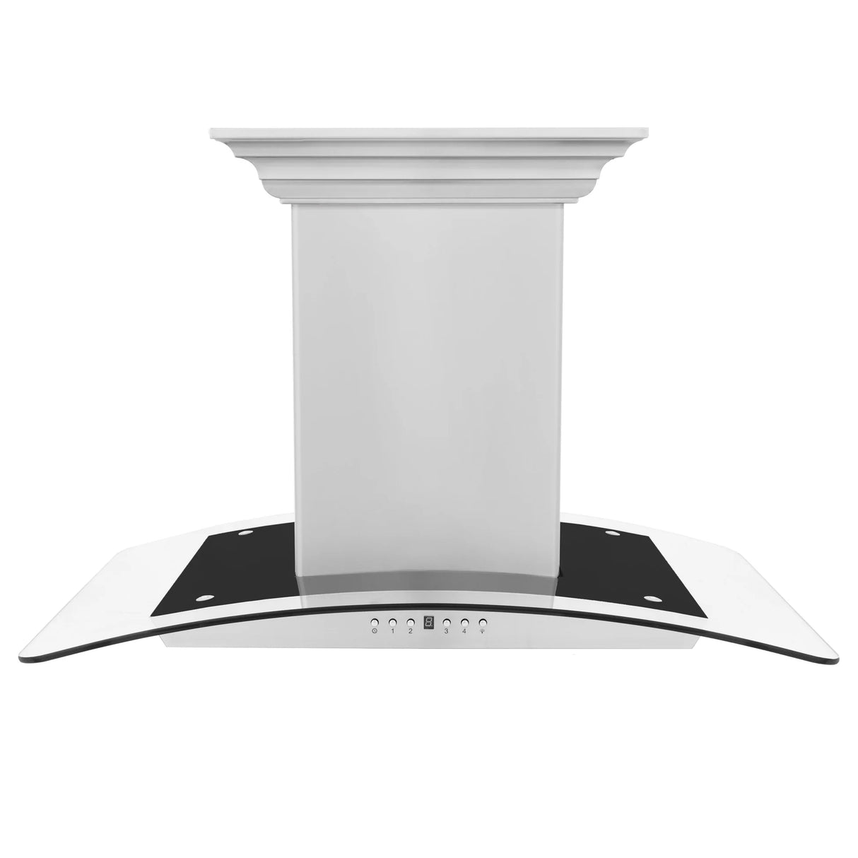 ZLINE 30" CrownSound™ Ducted Vent Island Mount Range Hood in Stainless Steel with Built-in Bluetooth Speakers