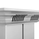 ZLINE 30" CrownSound™ Ducted Vent Island Mount Range Hood in Stainless Steel with Built-in Bluetooth Speakers