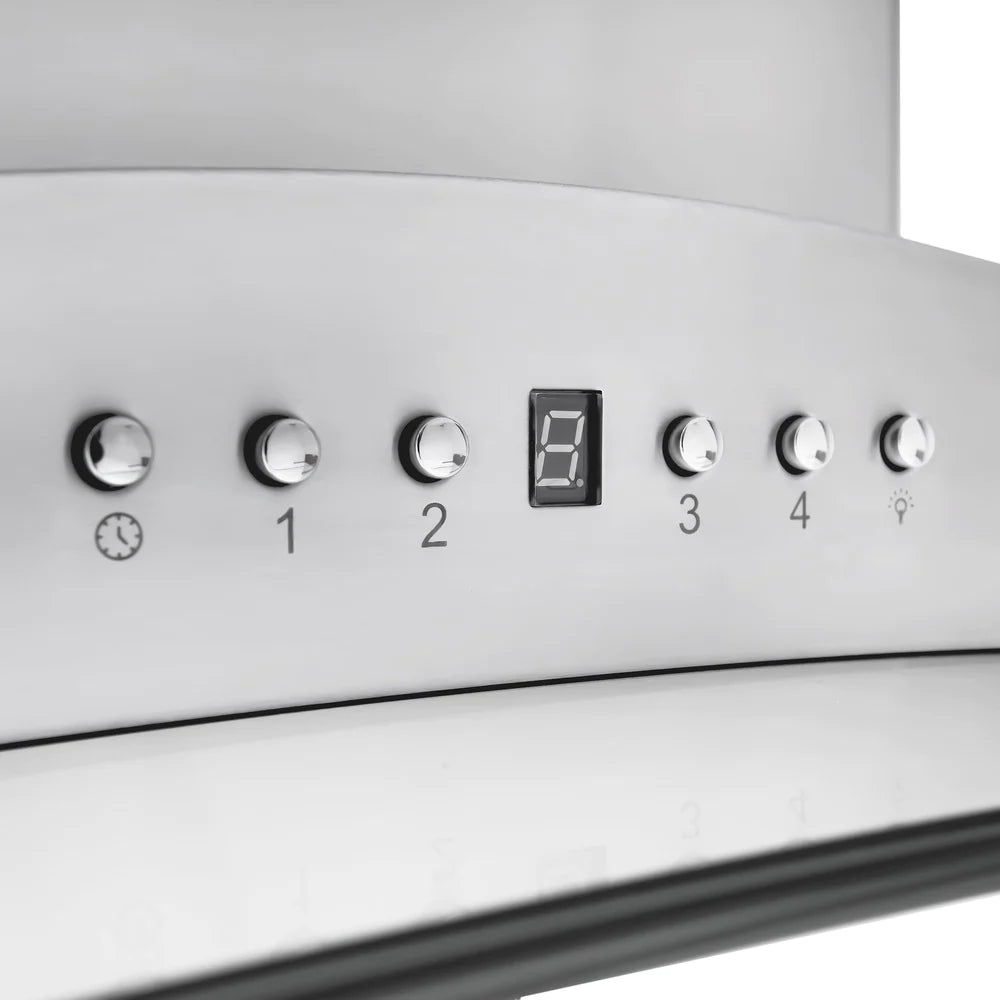 ZLINE 30" CrownSound™ Ducted Vent Island Mount Range Hood in Stainless Steel with Built-in Bluetooth Speakers