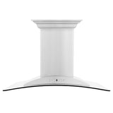 ZLINE 30" CrownSound™ Ducted Vent Island Mount Range Hood in Stainless Steel with Built-in Bluetooth Speakers