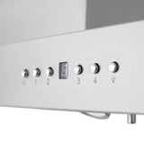 ZLINE 30" CrownSound™ Ducted Vent Island Mount Range Hood in Stainless Steel with Built-in Bluetooth Speakers