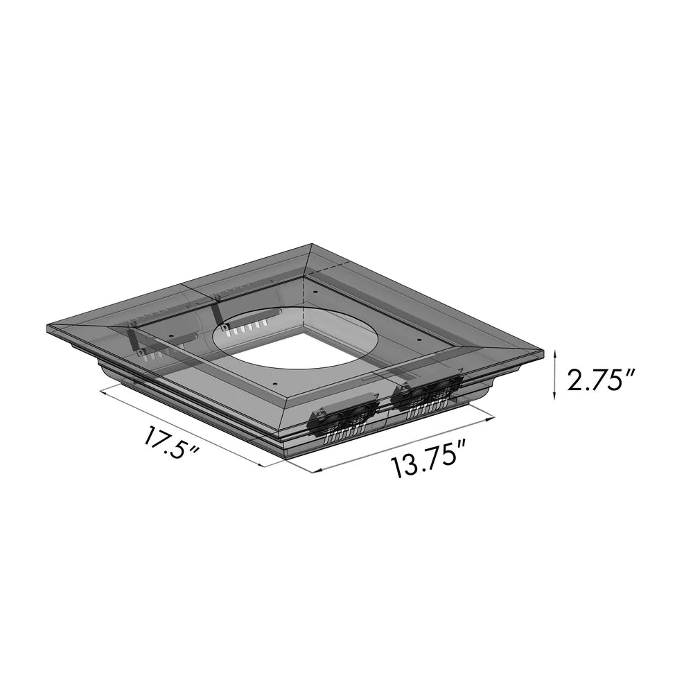 ZLINE 30" CrownSound™ Ducted Vent Island Mount Range Hood in Stainless Steel with Built-in Bluetooth Speakers