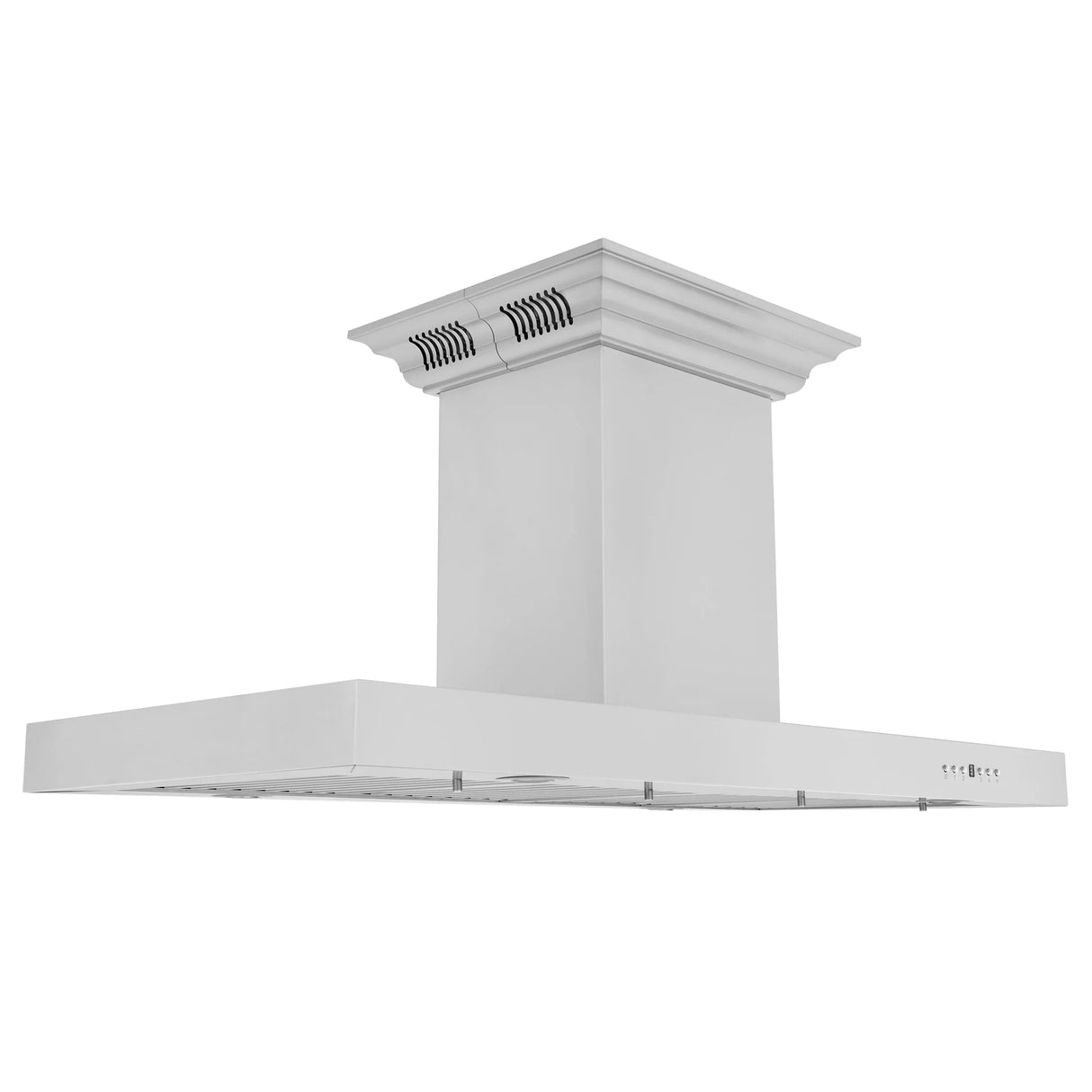 ZLINE 30" CrownSound™ Ducted Vent Island Mount Range Hood in Stainless Steel with Built-in Bluetooth Speakers