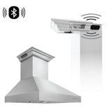 ZLINE 30" CrownSound™ Ducted Vent Wall Mount Range Hood in Stainless Steel with Built-in Bluetooth Speakers