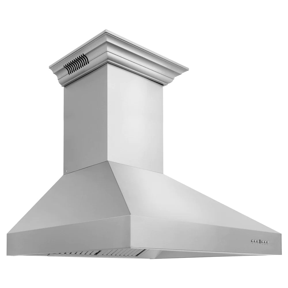 ZLINE 30" CrownSound™ Ducted Vent Wall Mount Range Hood in Stainless Steel with Built-in Bluetooth Speakers