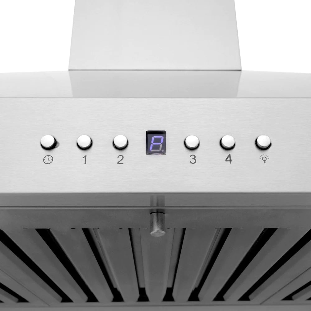 ZLINE 30" CrownSound™ Ducted Vent Wall Mount Range Hood in Stainless Steel with Built-in Bluetooth Speakers