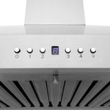 ZLINE 30" CrownSound™ Ducted Vent Wall Mount Range Hood in Stainless Steel with Built-in Bluetooth Speakers