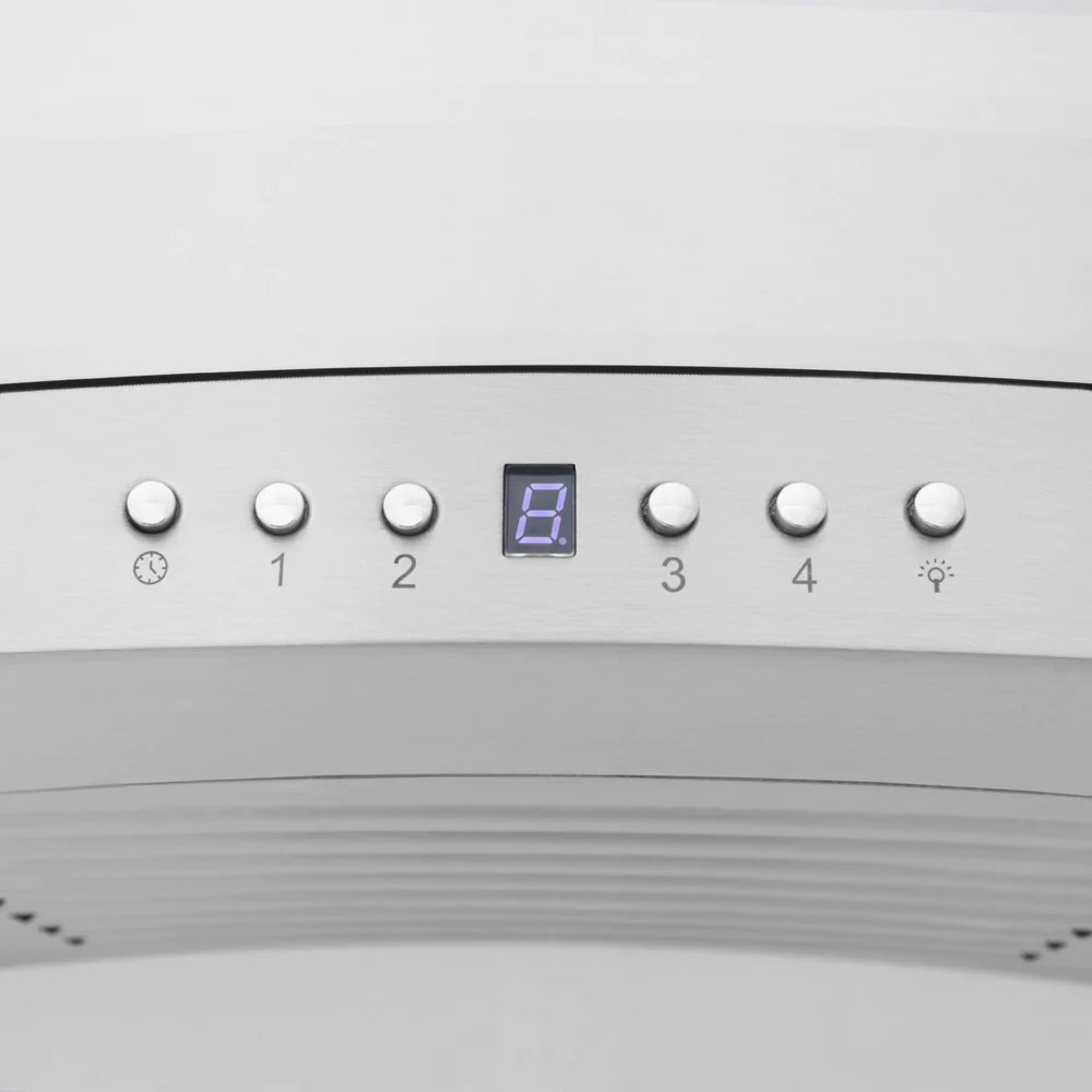 ZLINE 30" CrownSound™ Ducted Vent Wall Mount Range Hood in Stainless Steel with Built-in Bluetooth Speakers