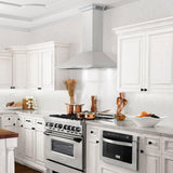 ZLINE 30" CrownSound™ Ducted Vent Wall Mount Range Hood in Stainless Steel with Built-in Bluetooth Speakers