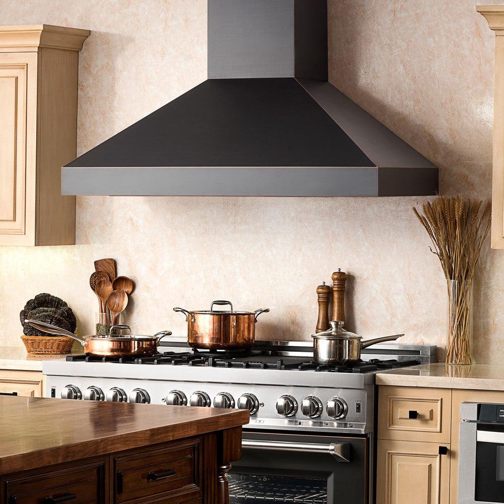 ZLINE 30" Designer Series Convertible Vent Wall Mount Range Hood in Oil Rubbed Bronze