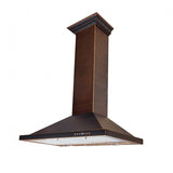 ZLINE 30" Designer Series Hand-Hammered Convertible Vent Wall Mount Range Hood