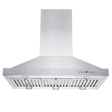 ZLINE 30" Ducted Island Mount Range Hood with Dual Remote Blower in Stainless Steel