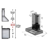 ZLINE 30" Ducted Professional Wall Mount Range Hood in Stainless Steel