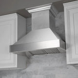 ZLINE 30" Kitchen Package with DuraSnow® Stainless Steel Dual Fuel Range and Convertible Vent Range Hood