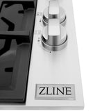 ZLINE 30" Gas Cooktop with 4 Gas Brass Burners