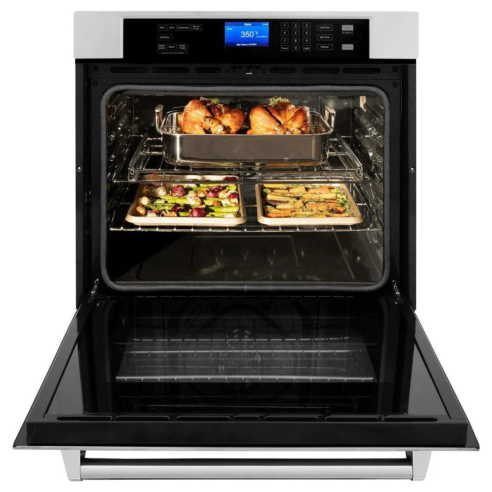 ZLINE 30 inch Electric Wall Oven with Self-Clean in Stainless Steel (AWS-30)