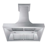 ZLINE 36" Designer Series Fingerprint Resistant Stainless Steel Ducted Wall Range Hood