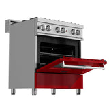 ZLINE 36" 4.6 cu. ft. Dual Fuel Range with Gas Stove and Electric Oven in DuraSnow Stainless Steel