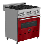 ZLINE 36" 4.6 cu. ft. Dual Fuel Range with Gas Stove and Electric Oven in DuraSnow Stainless Steel