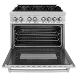 ZLINE 36" 4.6 cu. ft. Dual Fuel Range with Gas Stove and Electric Oven in Stainless Steel