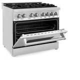 ZLINE 36" 4.6 cu. ft. Dual Fuel Range with Gas Stove and Electric Oven in Stainless Steel