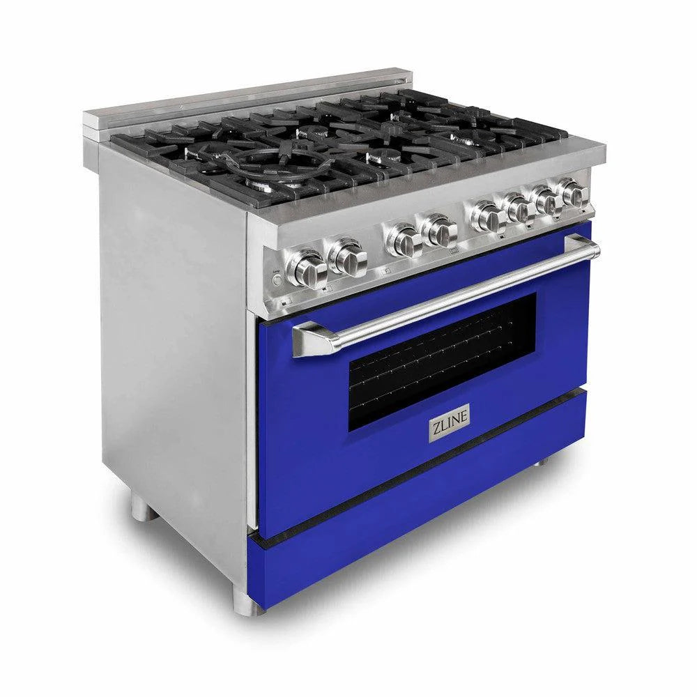 ZLINE 36" 4.6 cu. ft. Dual Fuel Range with Gas Stove and Electric Oven in Stainless Steel