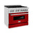 ZLINE 36" 4.6 cu. ft. Dual Fuel Range with Gas Stove and Electric Oven in Stainless Steel