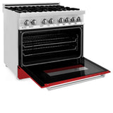 ZLINE 36" 4.6 cu. ft. Dual Fuel Range with Gas Stove and Electric Oven in Stainless Steel