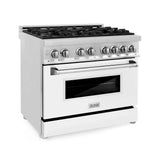 ZLINE 36" Dual Fuel Range in Stainless Steel (RA-WM-36)