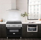 ZLINE 36" 4.6 cu. ft. Induction Range with a 4 Element Stove and Electric Oven