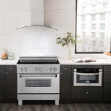 ZLINE 36" 4.6 cu. ft. Induction Range with a 4 Element Stove and Electric Oven