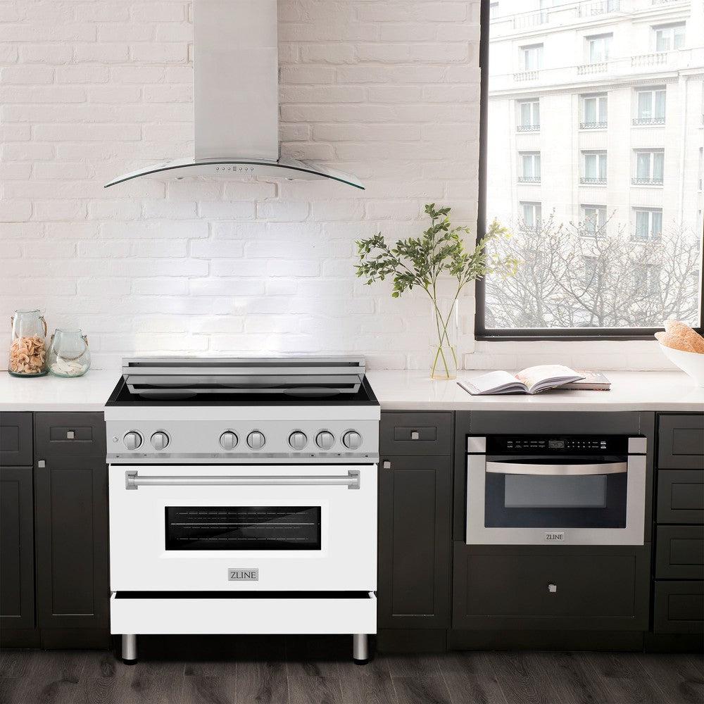 ZLINE 36" 4.6 cu. ft. Induction Range with a 4 Element Stove and Electric Oven