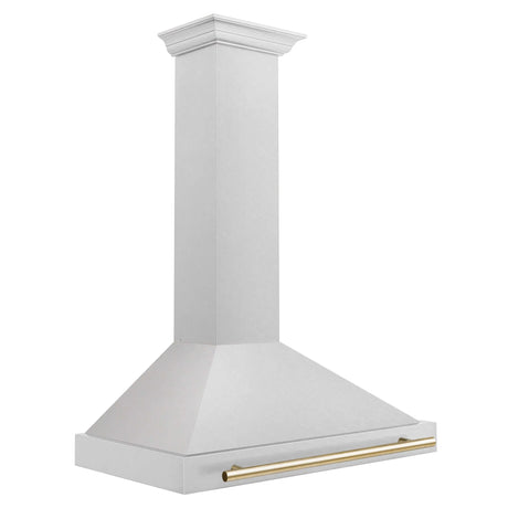 ZLINE 36" Autograph Edition Fingerprint Resistant Stainless Steel Range Hood and Handle