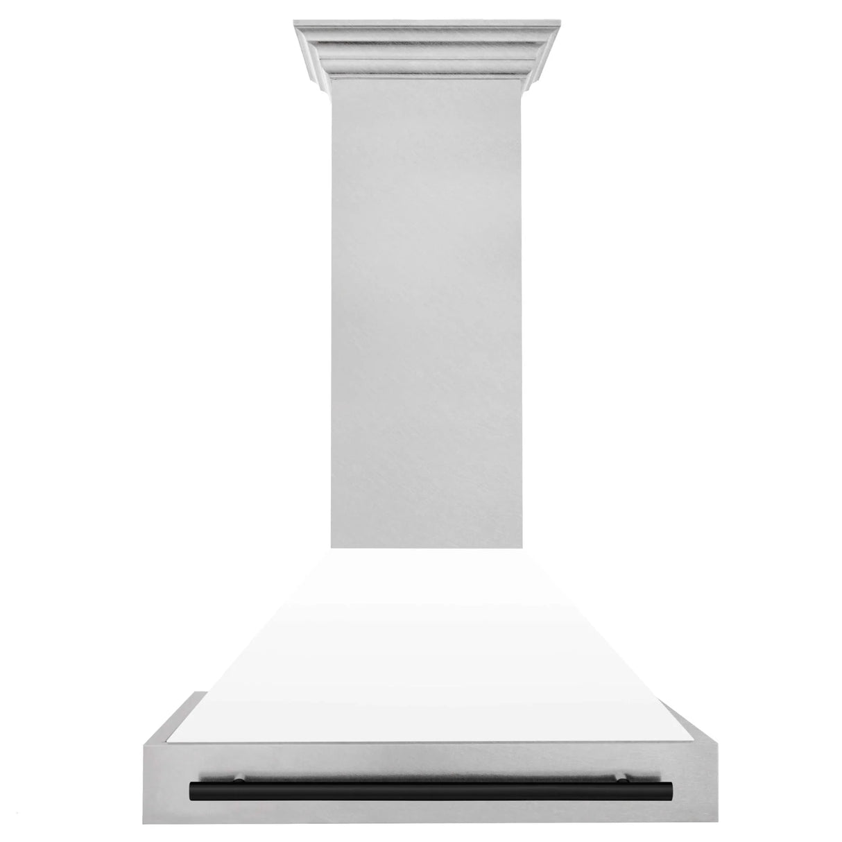 ZLINE 36" Autograph Edition Fingerprint Resistant Stainless Steel Range Hood with White Matte Shell and Handle