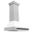 ZLINE 36" Autograph Edition Fingerprint Resistant Stainless Steel Range Hood with White Matte Shell and Handle