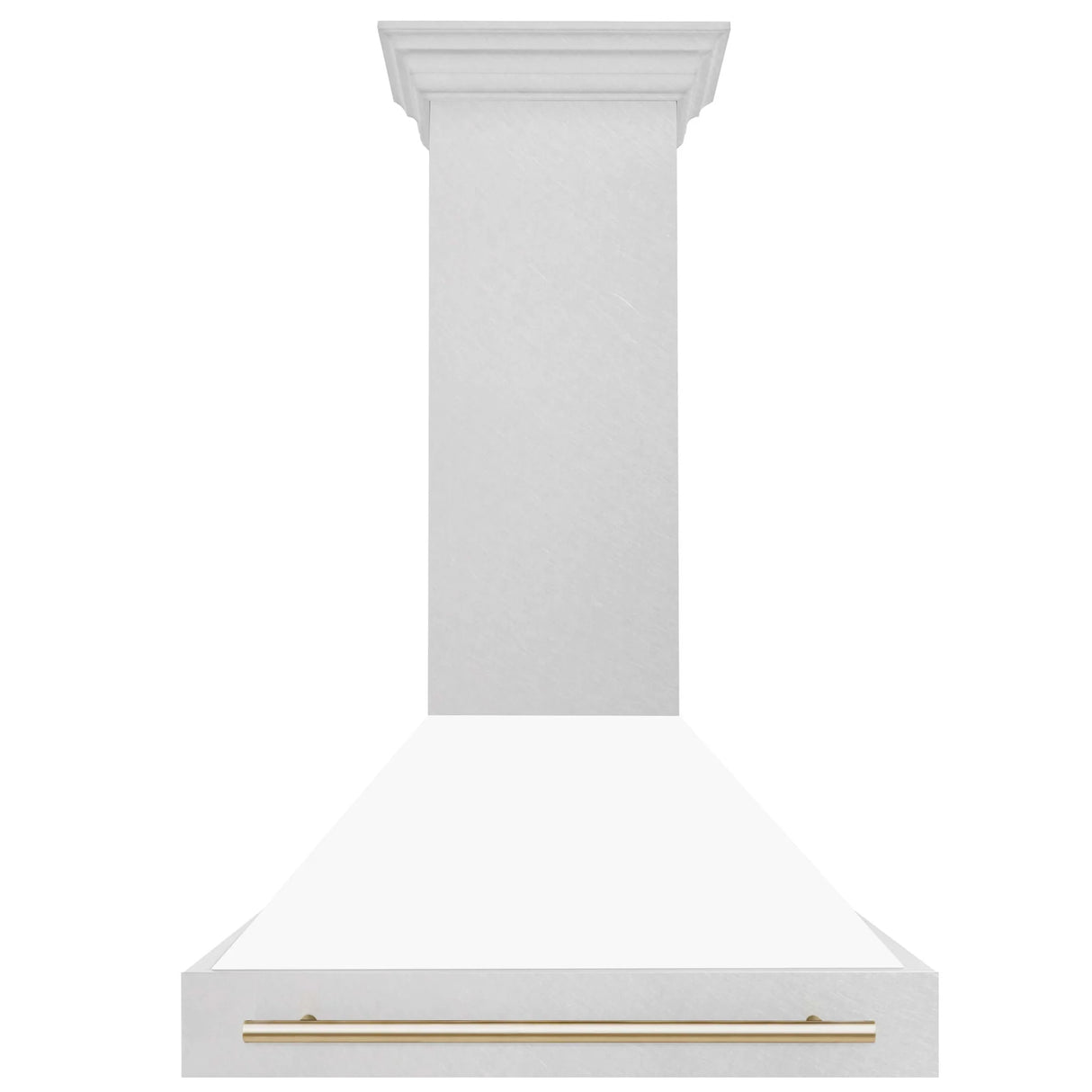 ZLINE 36" Autograph Edition Fingerprint Resistant Stainless Steel Range Hood with White Matte Shell and Handle